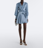 Zimmermann Silk satin wrap dress