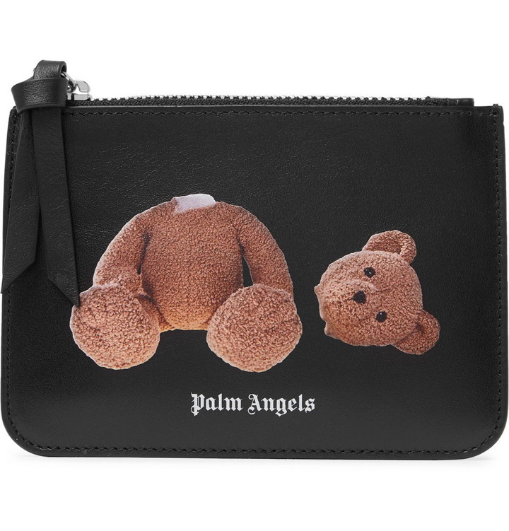 Photo: Palm Angels - Printed Leather Wallet - Black