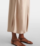 Leset Barb satin slip dress