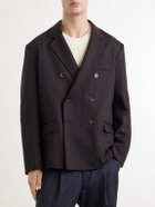 Barena - Double-Breasted Virgin Wool-Gabardine Blazer - Brown
