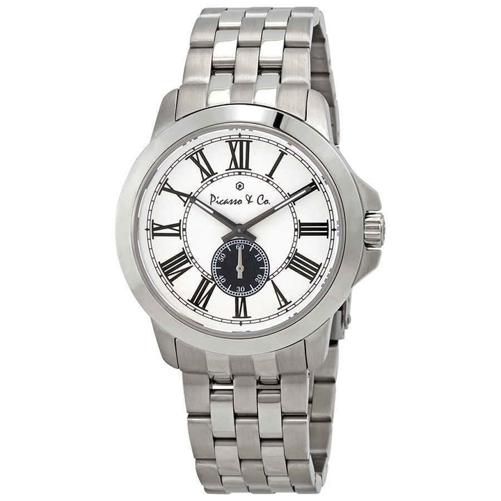 Photo: Picasso and Co Quartz Silver Dial Mens Watch PWROSLVB