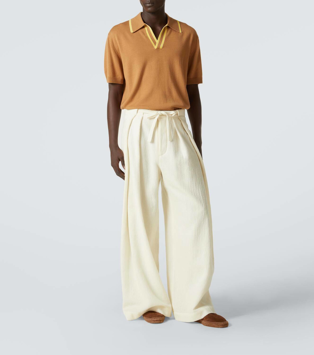 King & Tuckfield Wool polo shirt