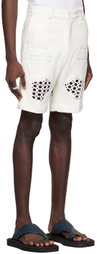 Tokyo James White Lace Shorts