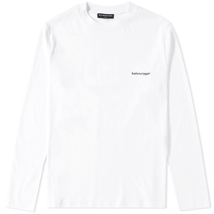Photo: Balenciaga Long Sleeve Copywrite Logo Tee