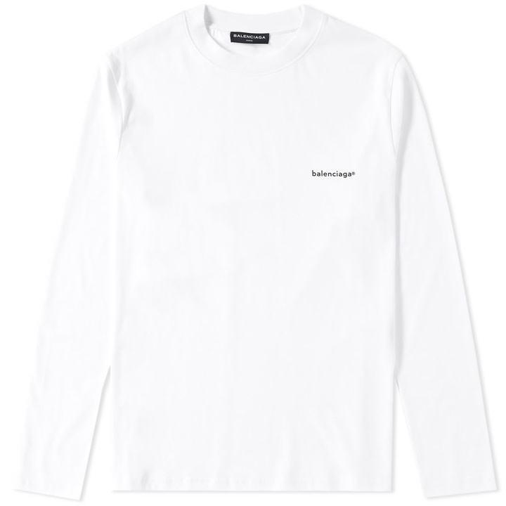 Photo: Balenciaga Long Sleeve Copywrite Logo Tee