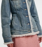 Dolce&Gabbana Shearling-trimmed denim jacket