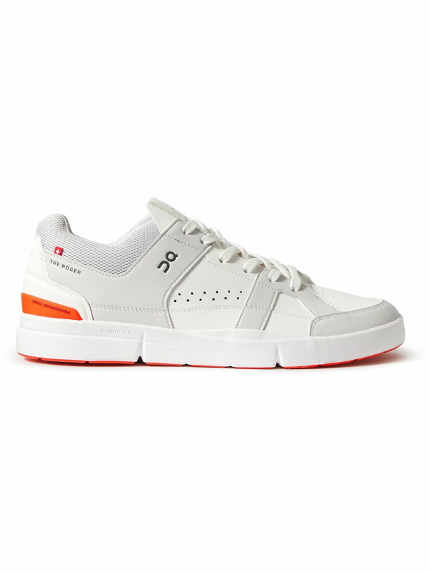 Photo: ON - The Roger Clubhouse Faux Leather Tennis Sneakers - White