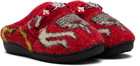 Toga Virilis Red SUBU Edition Knit Slipper Loafers