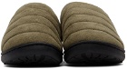 SUBU SSENSE Exclusive Khaki Quilted Slippers