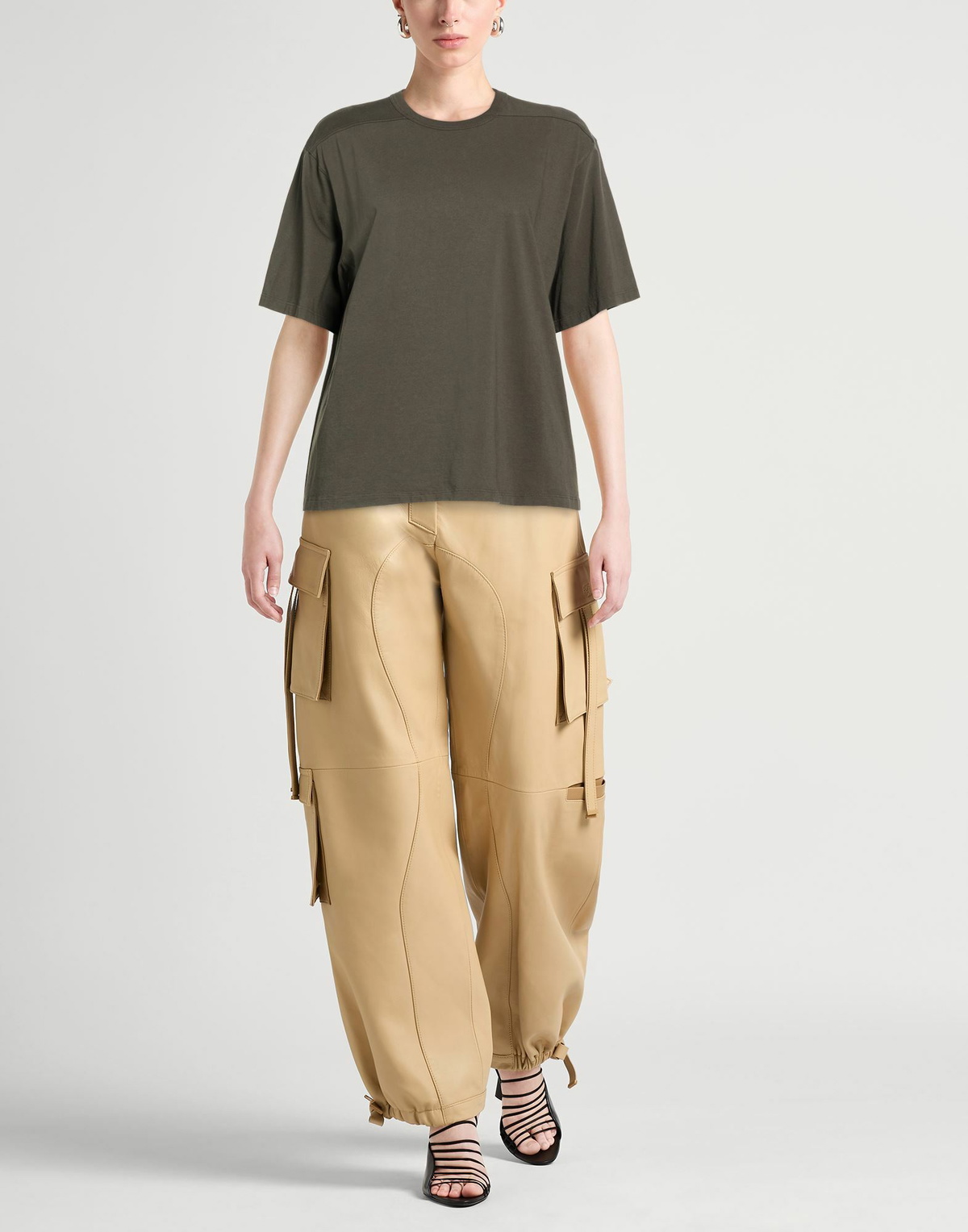 Rick Owens Womens T-shirt in Dark green