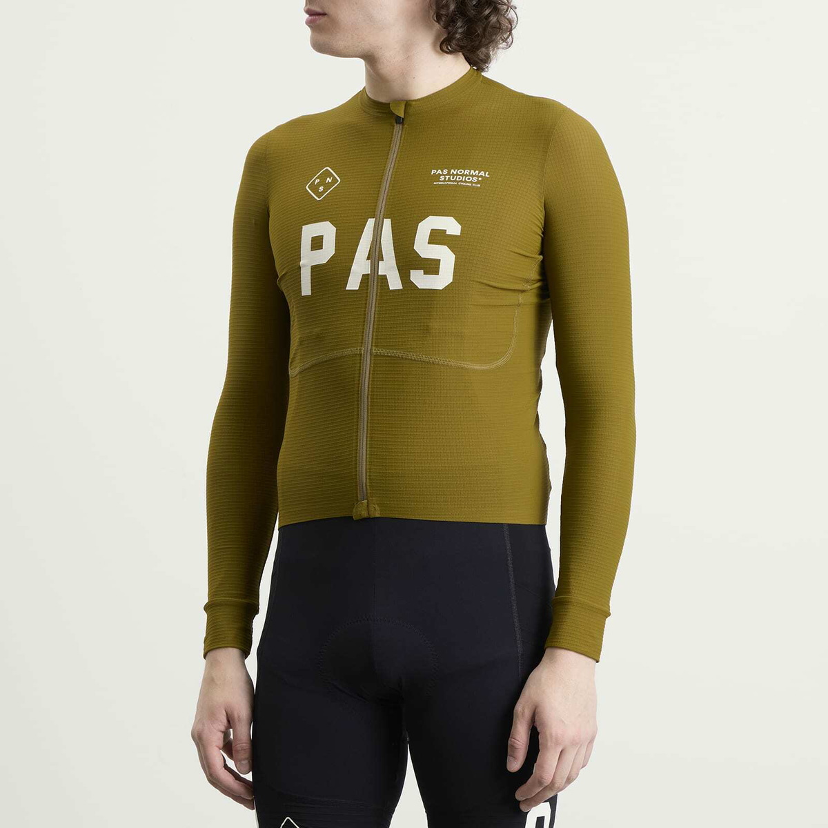 Pas Normal Studios Men's PAS Mechanism Pro Long Sleeve Jersey in Khaki Green