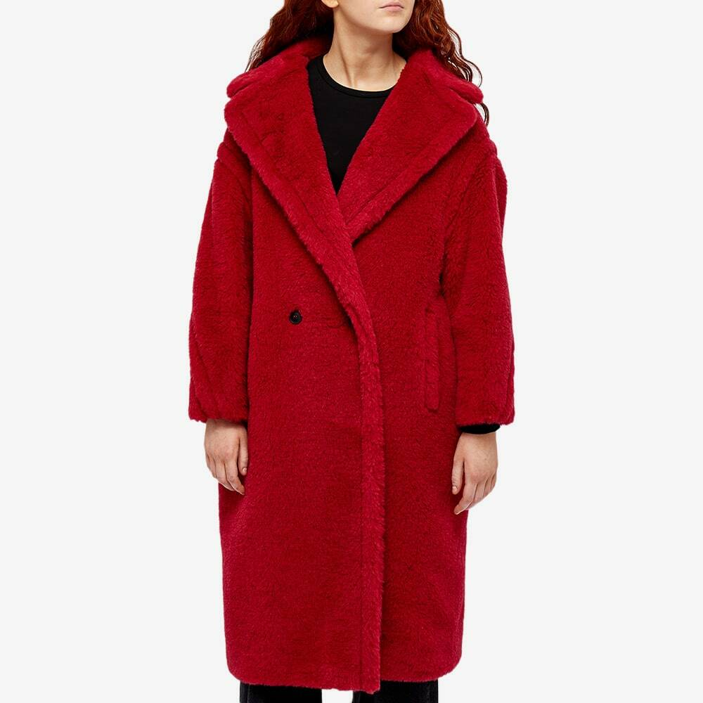 Max Mara Women's Teddy Coat in Red Max Mara