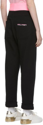 Balmain Black & Pink Fleece Lounge Pants