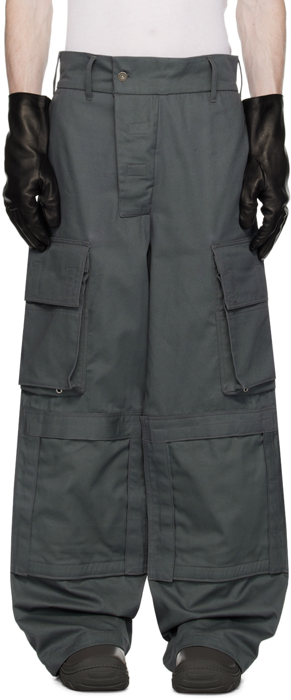 BRYAN JIMENÈZ SSENSE Exclusive Gray Bunker Cargo Pants