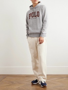 Polo Ralph Lauren - Logo-Embroidered Cotton-Jersey Hoodie - Gray
