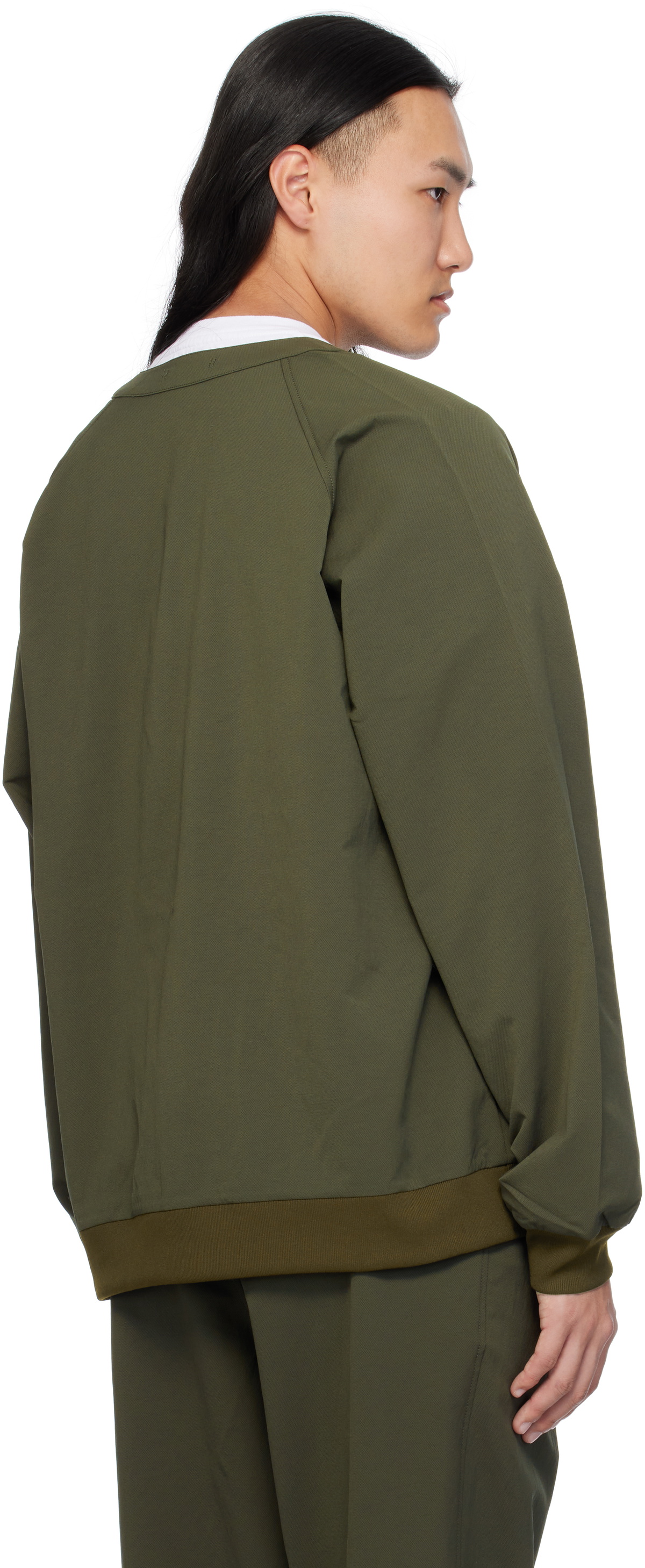 nanamica Khaki ALPHADRY Cardigan Nanamica nanamica Khaki ALPHADRY Cardigan Nanamica