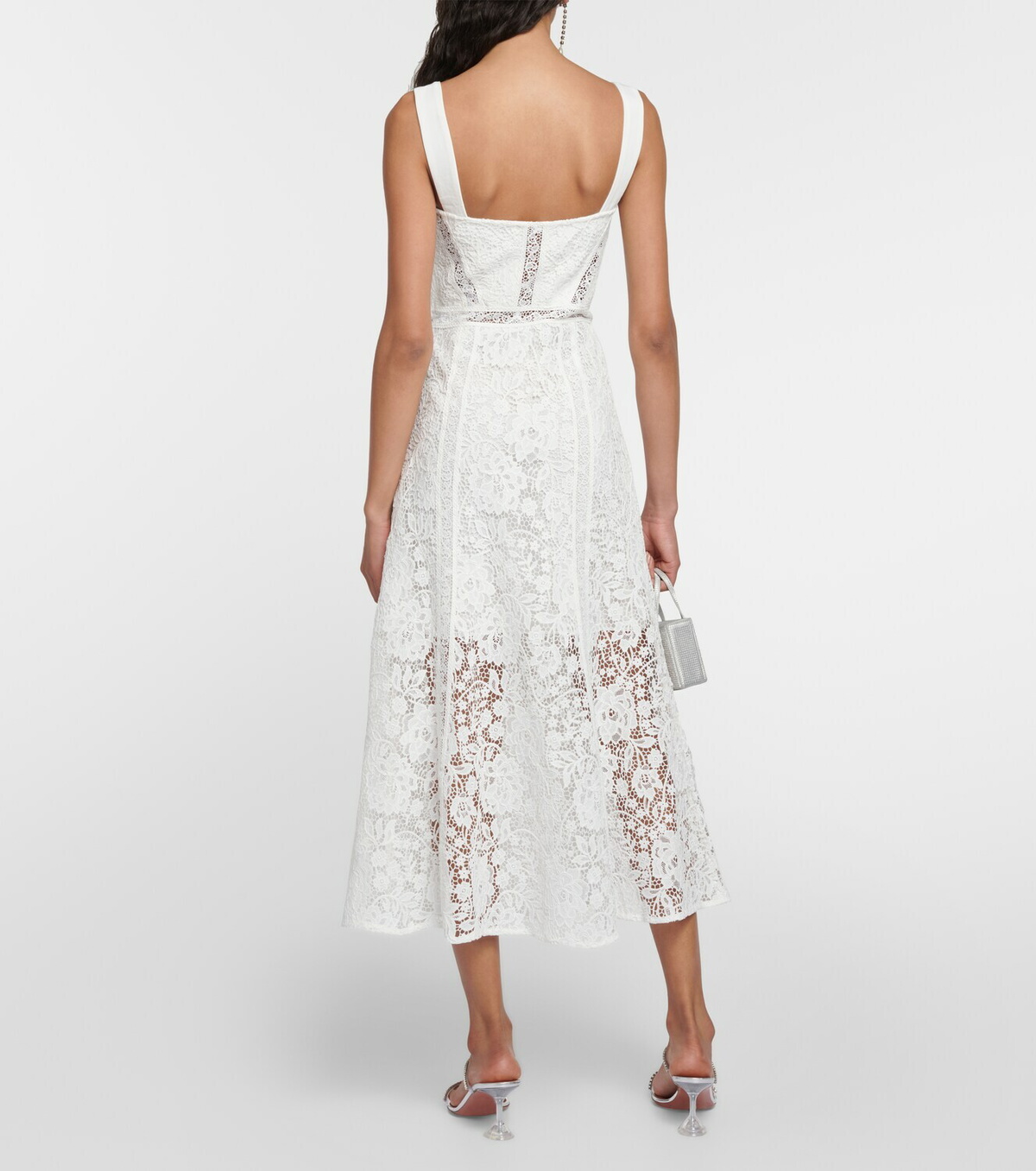 Self-Portrait Bustier lace midi dress Self-Portrait