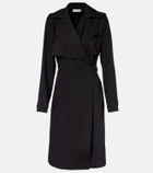 Burberry Belted wool wrap dress