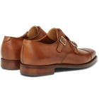 George Cleverley - Thomas Cap-Toe Suede Monk-Strap Shoes - Brown