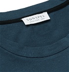 Sunspel - Dégradé Cotton-Jersey T-Shirt - Blue
