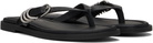 rag & bone Black Gia Leather Thong Sandals