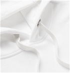 Burberry - Logo-Appliquéd Loopback Cotton-Jersey Hoodie - White