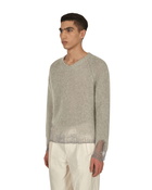 Maison Margiela Distressed V Neck Sweater Light