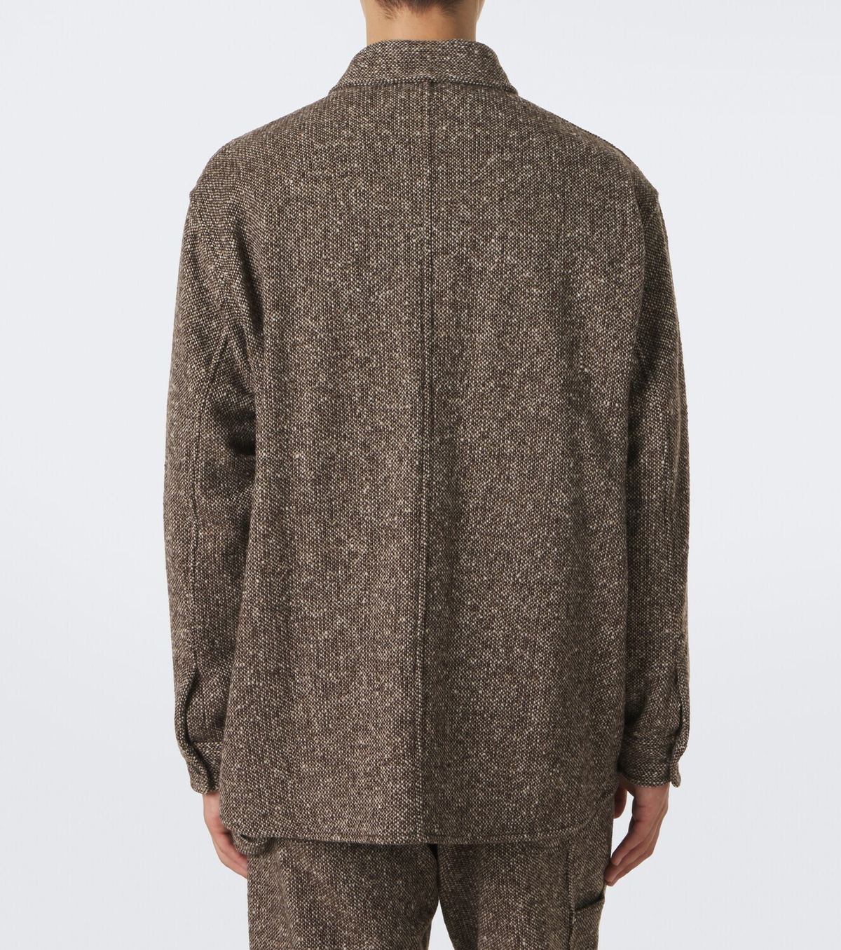 Auralee Wool tweed overshirt