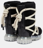 Rick Owens Lunar Tractor shearling ankle boots