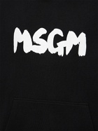 MSGM - Brush Stroke Logo French Terry Hoodie