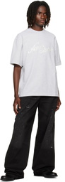 Acne Studios Black Paint Splatter Drawstring Trousers