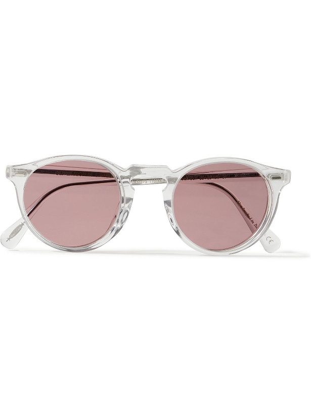 Photo: Oliver Peoples - Gregory Peck Round-Frame Acetate Photochromic Sunglasses