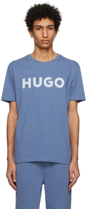 Photo: Hugo Blue Printed T-Shirt