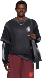 LU'U DAN Black Corroded Double Deck T-shirt