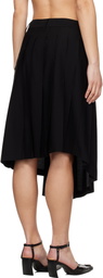 Feng Chen Wang Black Pleated Midi Skirt