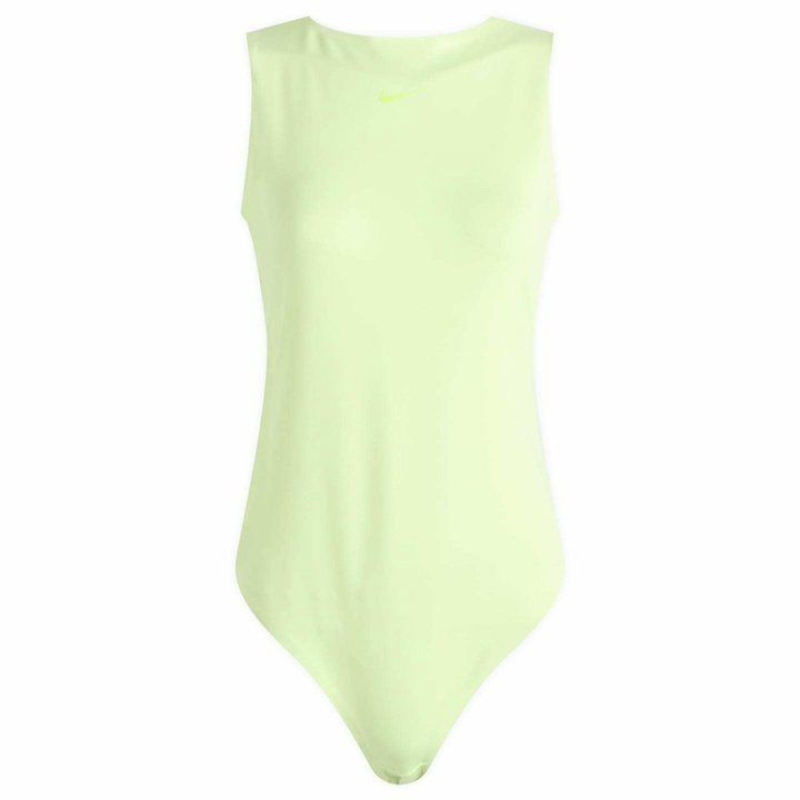 Photo: Nike Women's Dri-Fit Form Bodysuit in Barely Volt