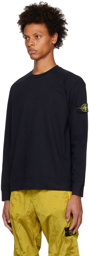 Stone Island Navy Crewneck Sweatshirt