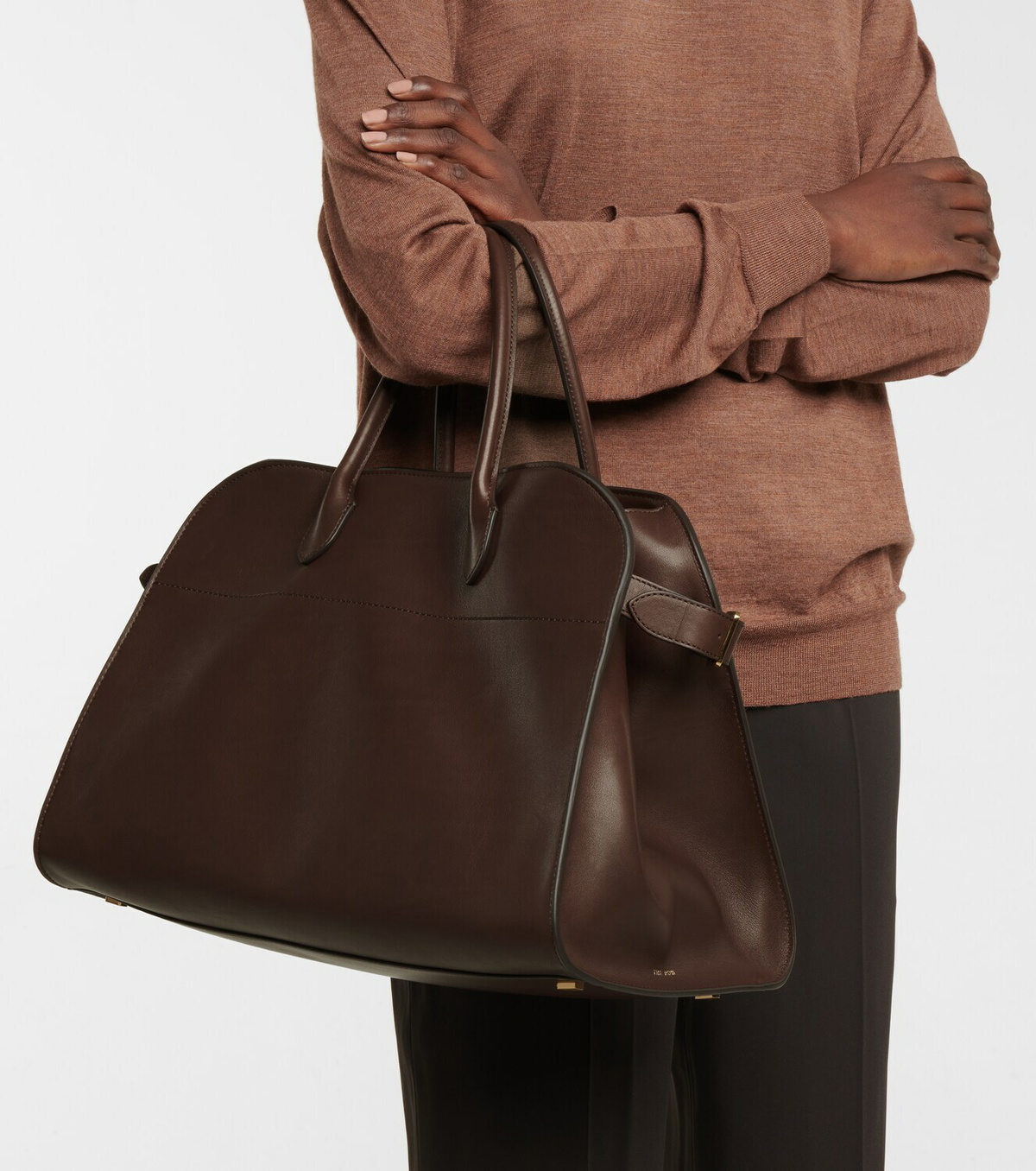 The Row Margaux Medium leather tote The Row