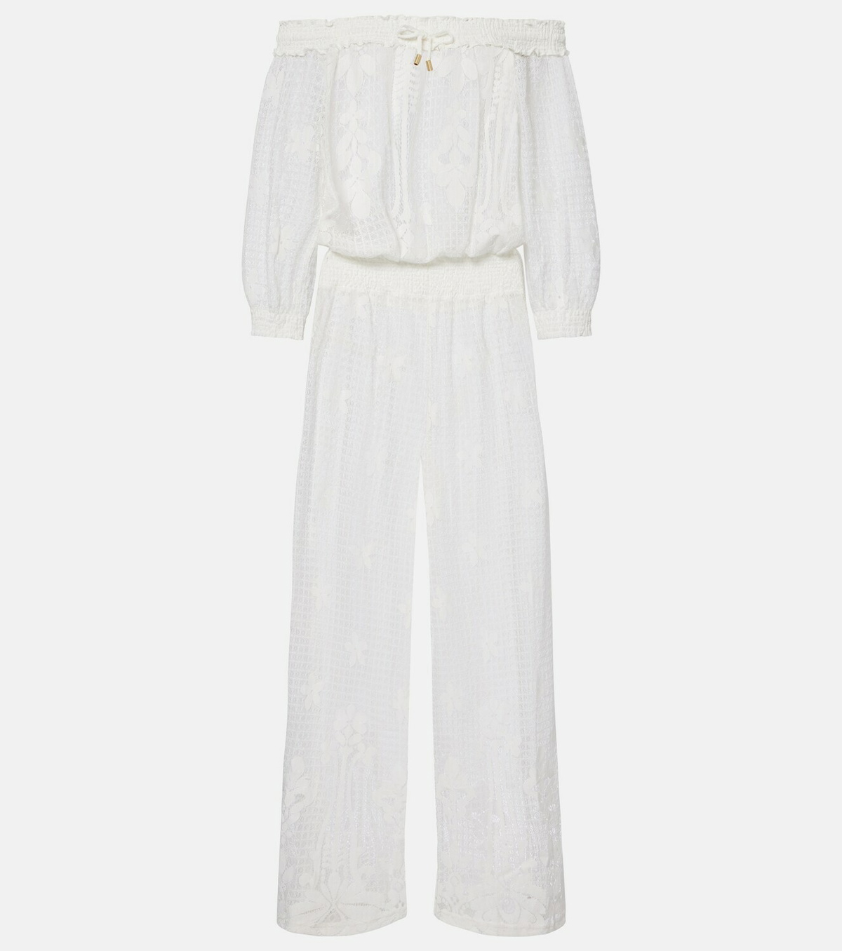 Melissa Odabash Tully crochet cotton-blend jumpsuit