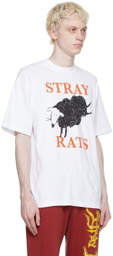 Stray Rats White Cotton T-Shirt