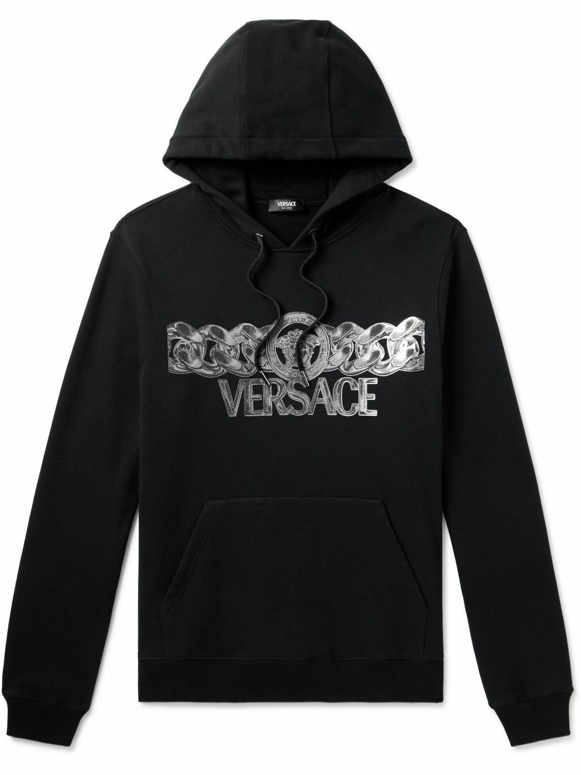 VERSACE ヴィンテージ ロゴ パーカー レディース XS Versace Barocco Panelled Hoodie In Black - 50% Off | Editorialist
