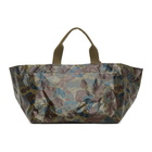 Comme des Garcons Homme Green Camo Logo Tote