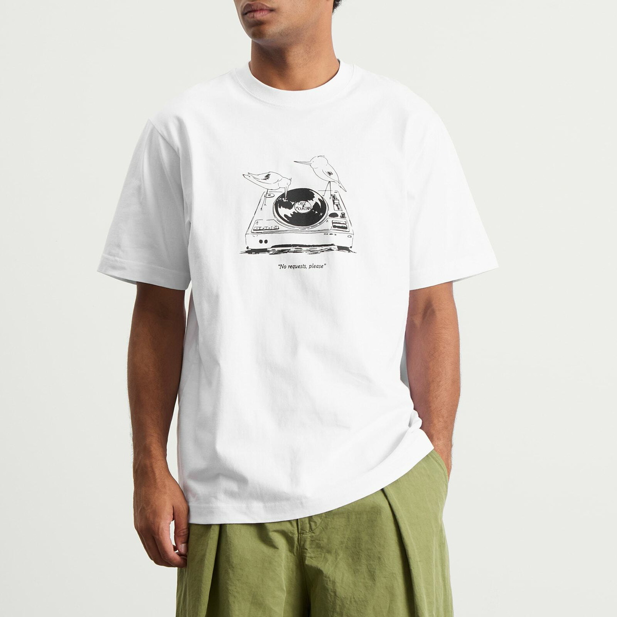 Café Mountain Men's No Requests T-Shirt in Natural