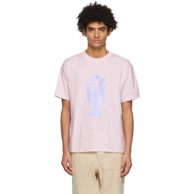 Photo: Jacquemus Pink Le T-Shirt Bouquet T-Shirt