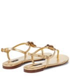 Dolce&Gabbana - Devotion leather thong sandals