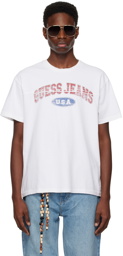 Guess Jeans U.S.A. White Print T-Shirt