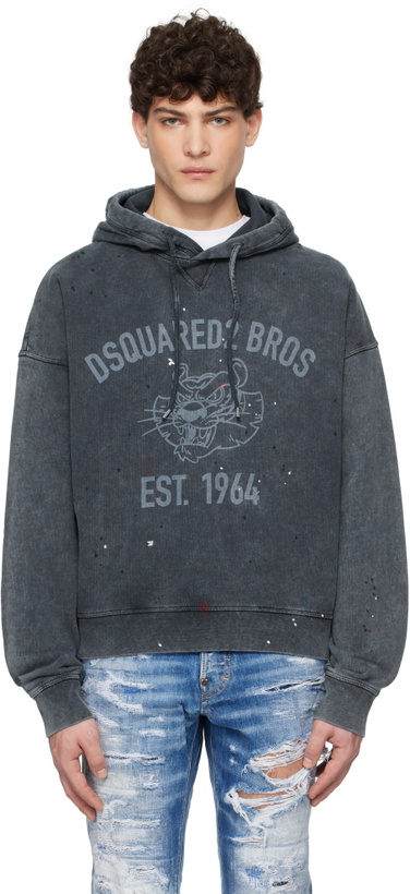 Photo: Dsquared2 Navy Cypro Fit Hoodie