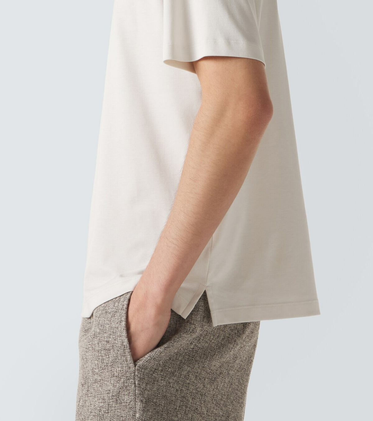 Agnona Cotton and silk jersey T-shirt