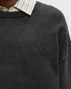 Calvin Klein Jeans LS EASY COTTON CREWNK SWEATER 7G Black Mens Sweatshirt