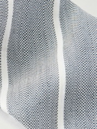 Richard James - Striped Silk and Linen-Blend Gabardine Neck Tie
